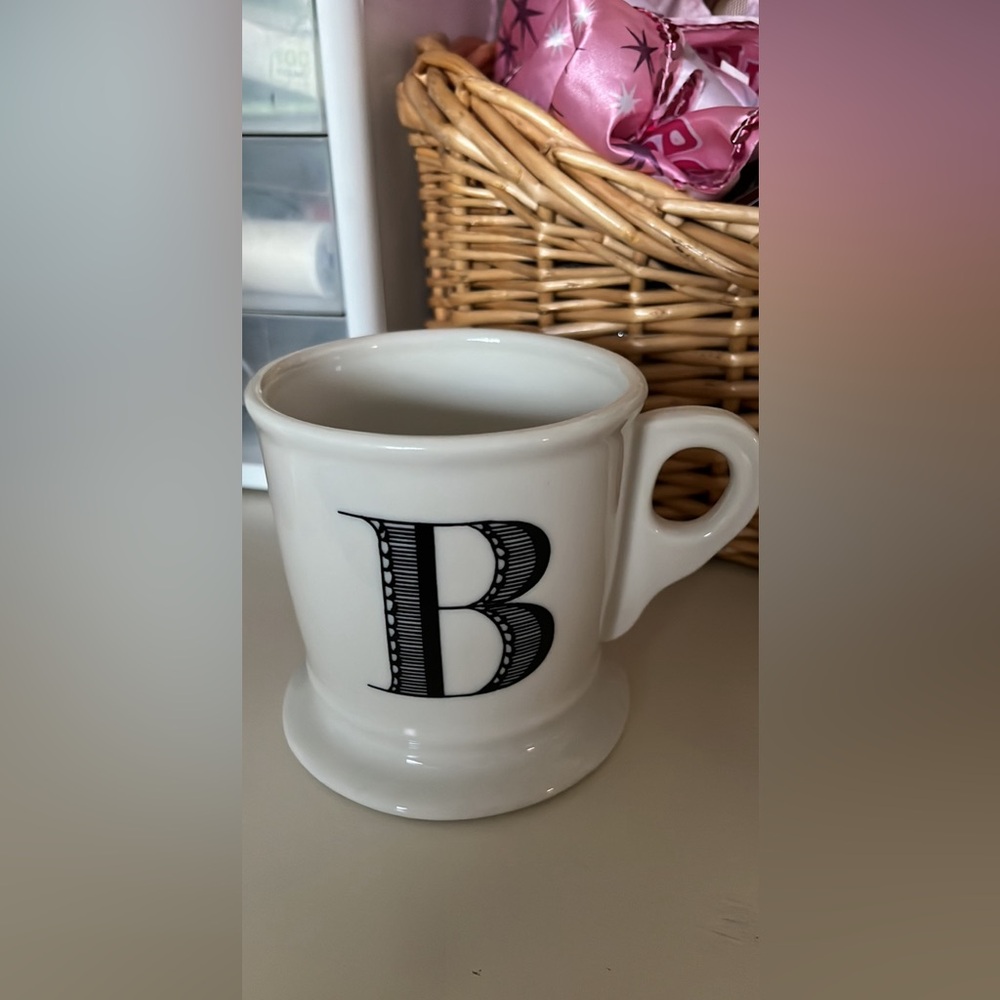 Anthropologie “B” Monogram Mug